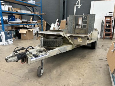 Lot 4342 - Ifor Williams twin axle galvanised plant...