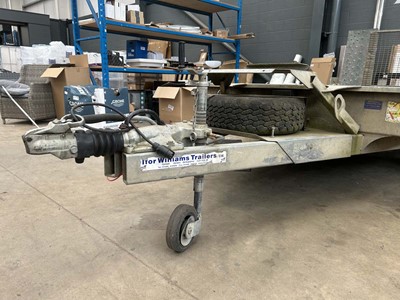 Lot 4342 - Ifor Williams twin axle galvanised plant...