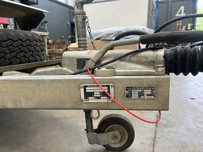 Lot 4342 - Ifor Williams twin axle galvanised plant...