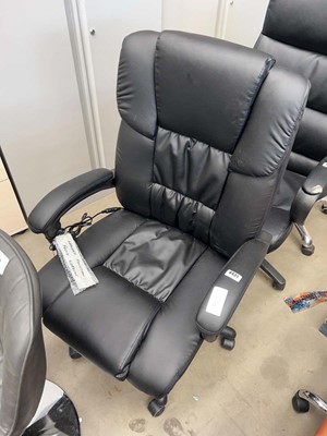 Lot 4431 - High backed office swivel armchair