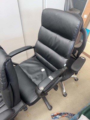 Lot 4432 - High backed office swivel armchair