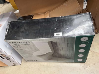 Lot 4393 - Tavistock white ceramic toilet (incomplete) is...