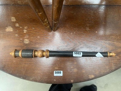 Lot 5003 - Turned tip staff