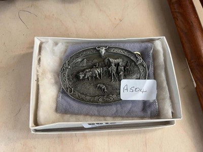 Lot 5013 - Ltd Ed 1986 American pewter buckle