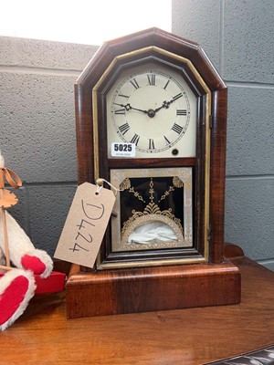 Lot 5025 - Late 19th Century walnut cased mantle clock by...