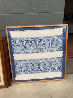 Lot 5035 - Framed and glazed woollen wall hanging