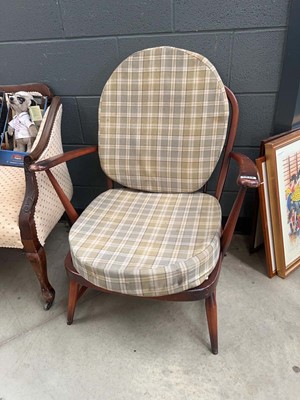 Lot 5039 - Ercol stained beech armchair