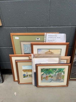 Lot 5057 - 6 framed and glazed watercolours by Dorothy...