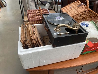 Lot 5136 - Record player and a box of orchestral and...