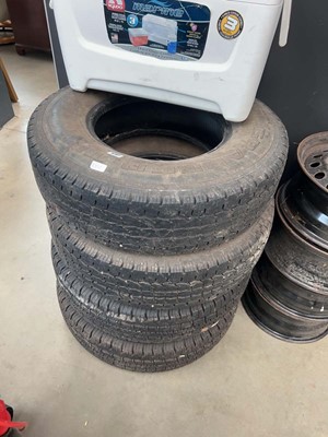 Lot 4207 - 4 large grabber tyres size LT235-85R16C