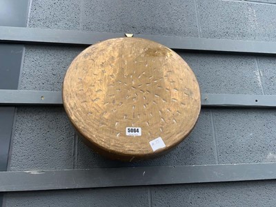 Lot 5064 - Glass circular dinner gong (no striker)