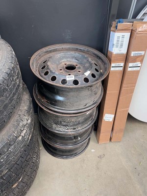 Lot 4209 - 4 steel rims