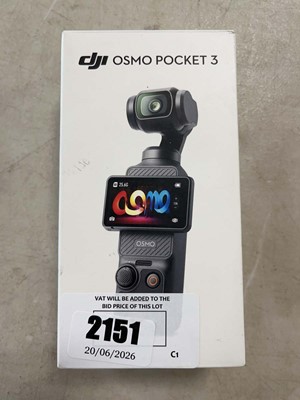 Lot 2151 - Boxed DJI Osmo Pocket 3 camera gimbal