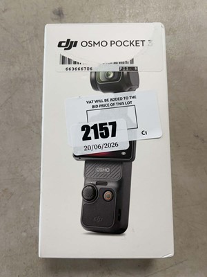 Lot 2157 - Boxed DJI Osmo Pocket 3 camera gimbal