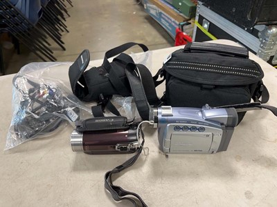 Lot 2158 - Canon digital video camcorder MV700 along with...