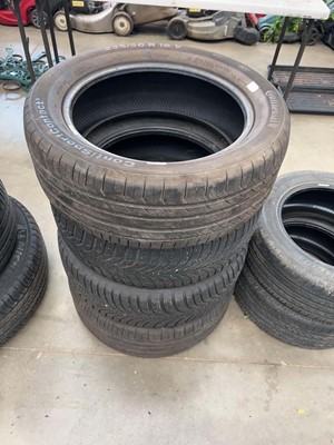 Lot 4218 - 4 assorted tyres of various sizes