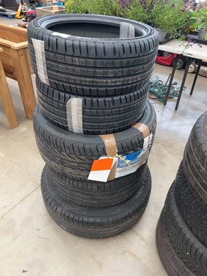 Lot 4219 - 5 assorted tyres to include Michelin and others