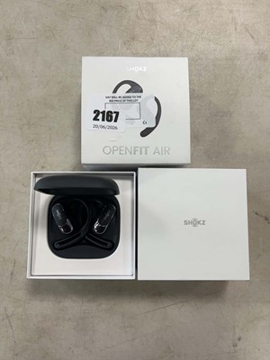 Lot 2167 - Boxed pair of Shokz Open Fit Air True Wireless...
