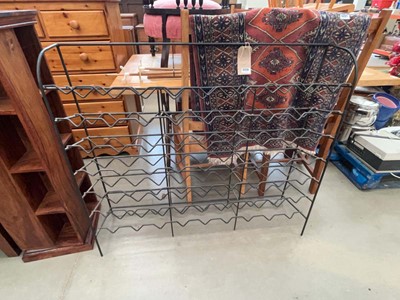 Lot 5220 - Tubular metal wine rack