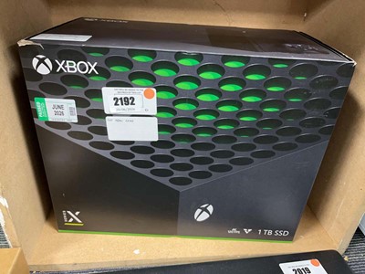 Lot 2192 - Boxed X Box Series X, no hdmi lead