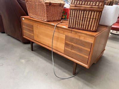 Lot 5147 - Record player and radiogram in teak mounted...