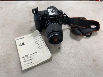 Lot 2180 - Sony DSLRA350 digital SLR camera, Alpha 350