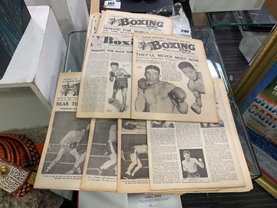Lot 2199 - Selection of Boxing News weekly newspapers...