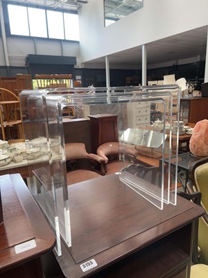 Lot 5154 - Nest of perspex occasional tables