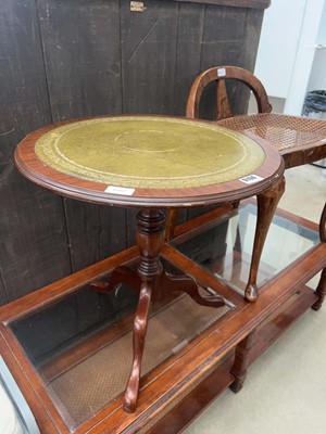 Lot 5159 - Reproduction circular occasional table with...