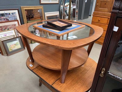 Lot 5172 - 1960s teak and glazed circular occasional table