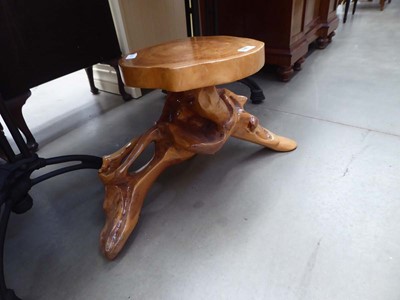 Lot 5287 - Natural wood occasional table
