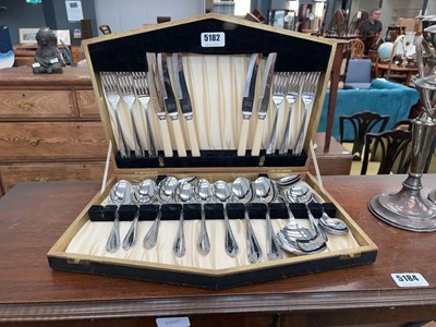Lot 5182 - 1950s part canteen of cutlery
