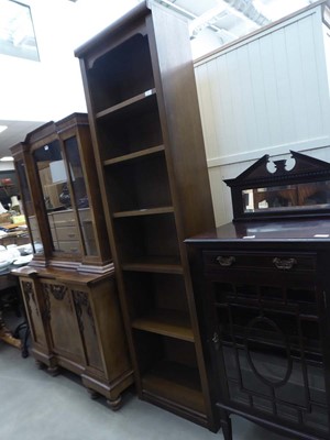 Lot 5289 - Oak tall open fronted bookcase