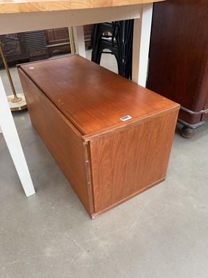 Lot 5205 - 1970s teak fall front cabinet