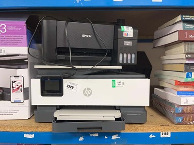 Lot 2229 - Unboxed HP Office Jet Pro 8122E printer along...
