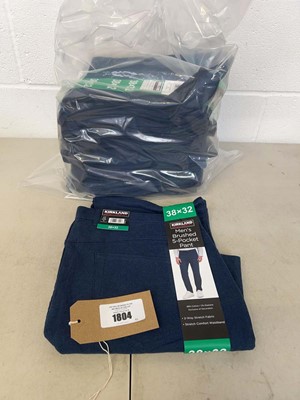 Lot 1804 - Approx. 14 mens Kirkland brushed 5 pocket pants