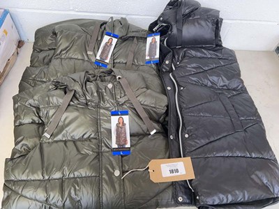 Lot 1810 - x3 ladies Weatherproof hooded longline gilets