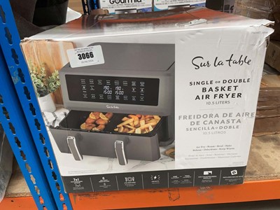 Lot 3066 - Dual basket air fryer
