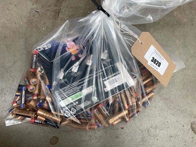 Lot 3020 - Bag of Kirkland and Duracell batteries