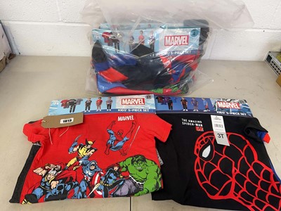 Lot 1813 - Approx. 9 childrens Marvel 5 piece clothing sets