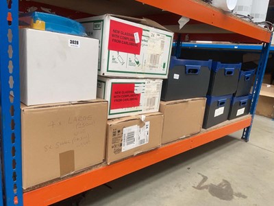 Lot 3028 - 11 boxes of various drinking glasses and an...