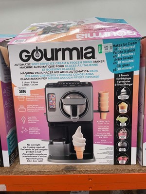 Lot 3074 - Gourmia automatic soft serve ice cream frozen...