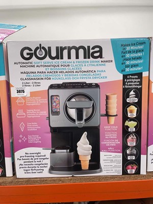 Lot 3075 - Gourmia automatic soft serve ice cream frozen...