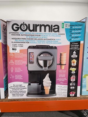 Lot 3077 - Gourmia automatic soft serve ice cream frozen...