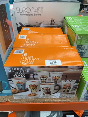 Lot 3079 - 3 boxes of signature mugs