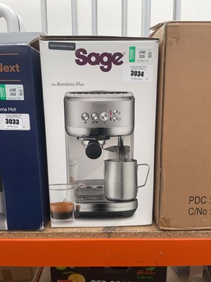 Lot 3034 - Sage Bambino Plus coffee machine