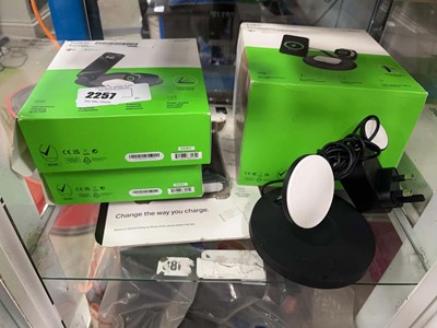 Lot 2257 - Selection of Belkin Powerbanks and charging...