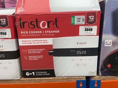 Lot 3049 - Instant rice cooker and steamer