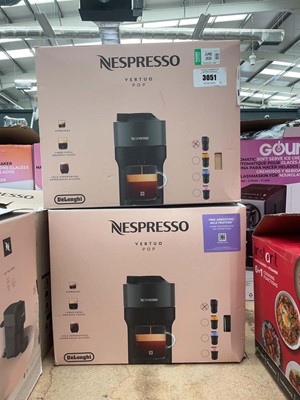 Lot 3051 - 2 Nespresso Virtue Pot Delonghi coffee machines