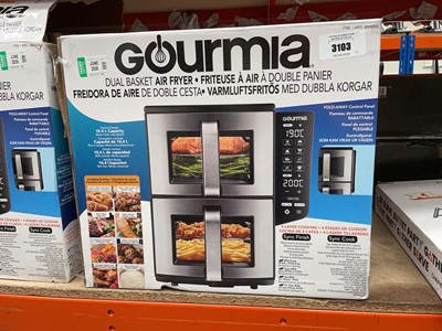 Lot 3103 - Gourmia dual basket air fryer